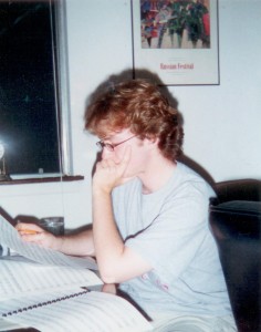 Me composing at age 19, i.e. 13 years ago, i.e. just kill me now.