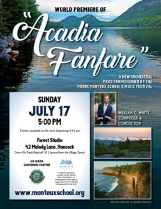 Acadia Fanfare Poster - small